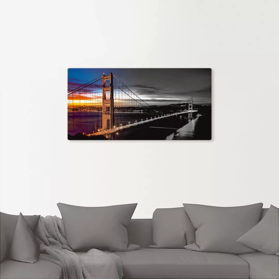 Artland Leinwandbild "The Golden Gate Bridge", Brücken, (1 St.) günstig online kaufen