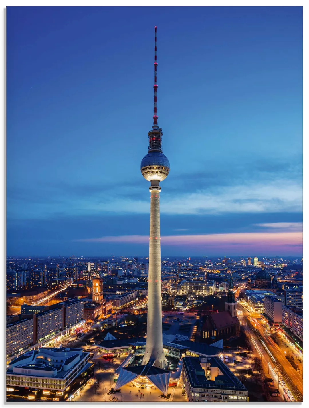 Artland Glasbild »Berlin Fernsehturm«, Deutschland, (1 St.), in verschieden günstig online kaufen