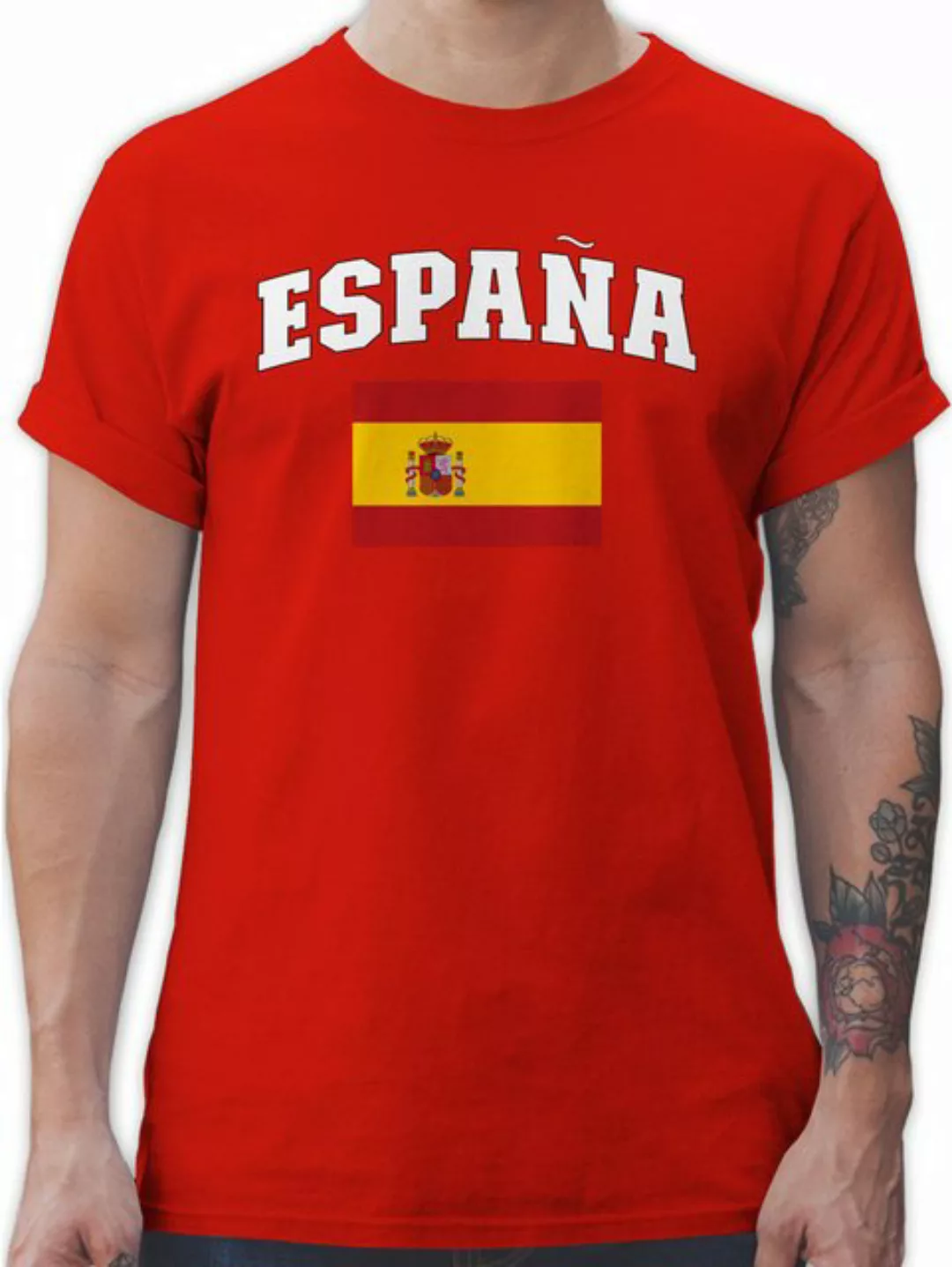 Shirtracer T-Shirt Schriftzug mit Espana, Spanisch, España, Spain 2024 Fuss günstig online kaufen