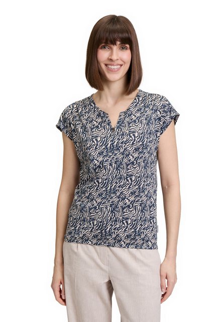 Betty&Co Kurzarmshirt Betty & Co Blusenshirt mit Gummizug (1-tlg) Druck günstig online kaufen