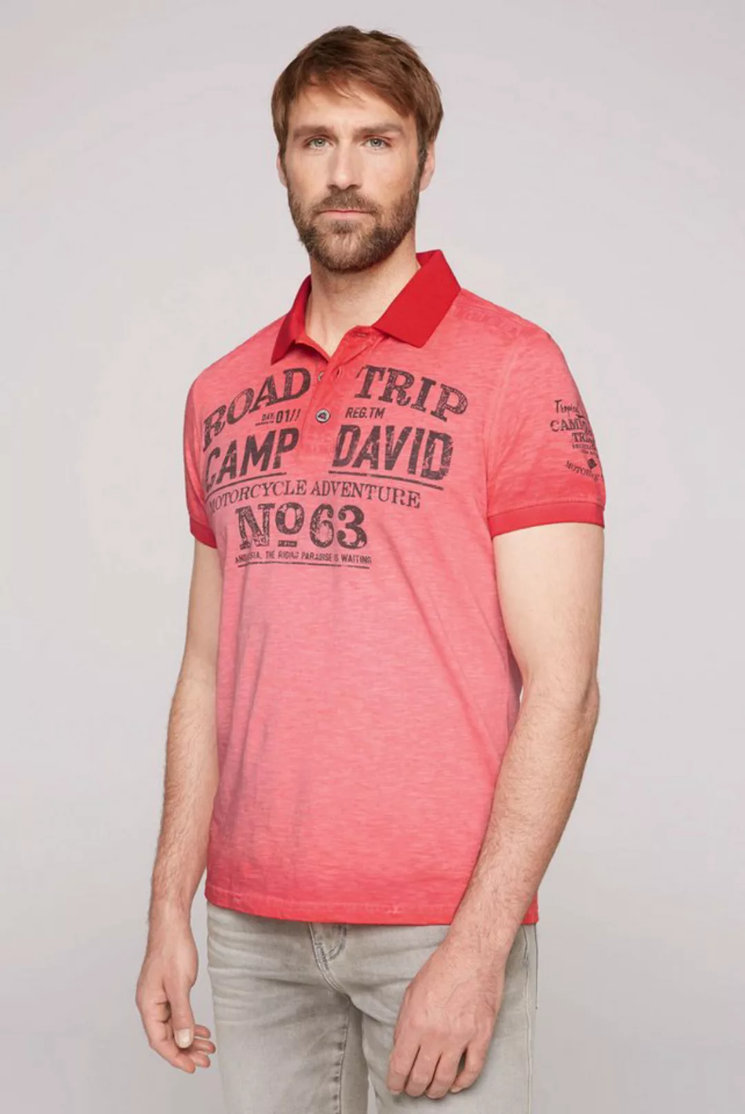 CAMP DAVID Poloshirt aus Baumwolle günstig online kaufen