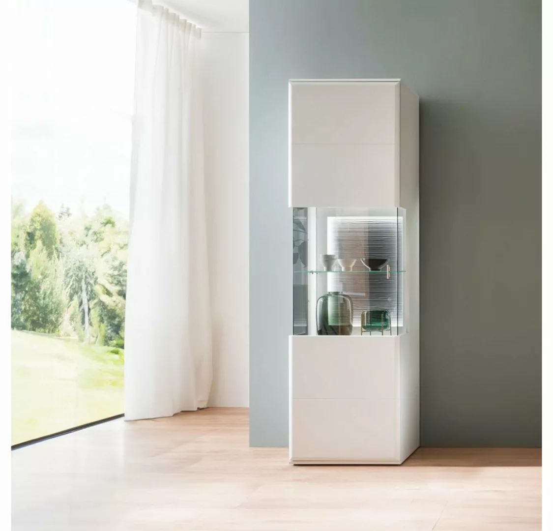 Lomadox Vitrine ALIA-05 Vitrinenschrank montiert, weiß matt, modern, Wohnzi günstig online kaufen