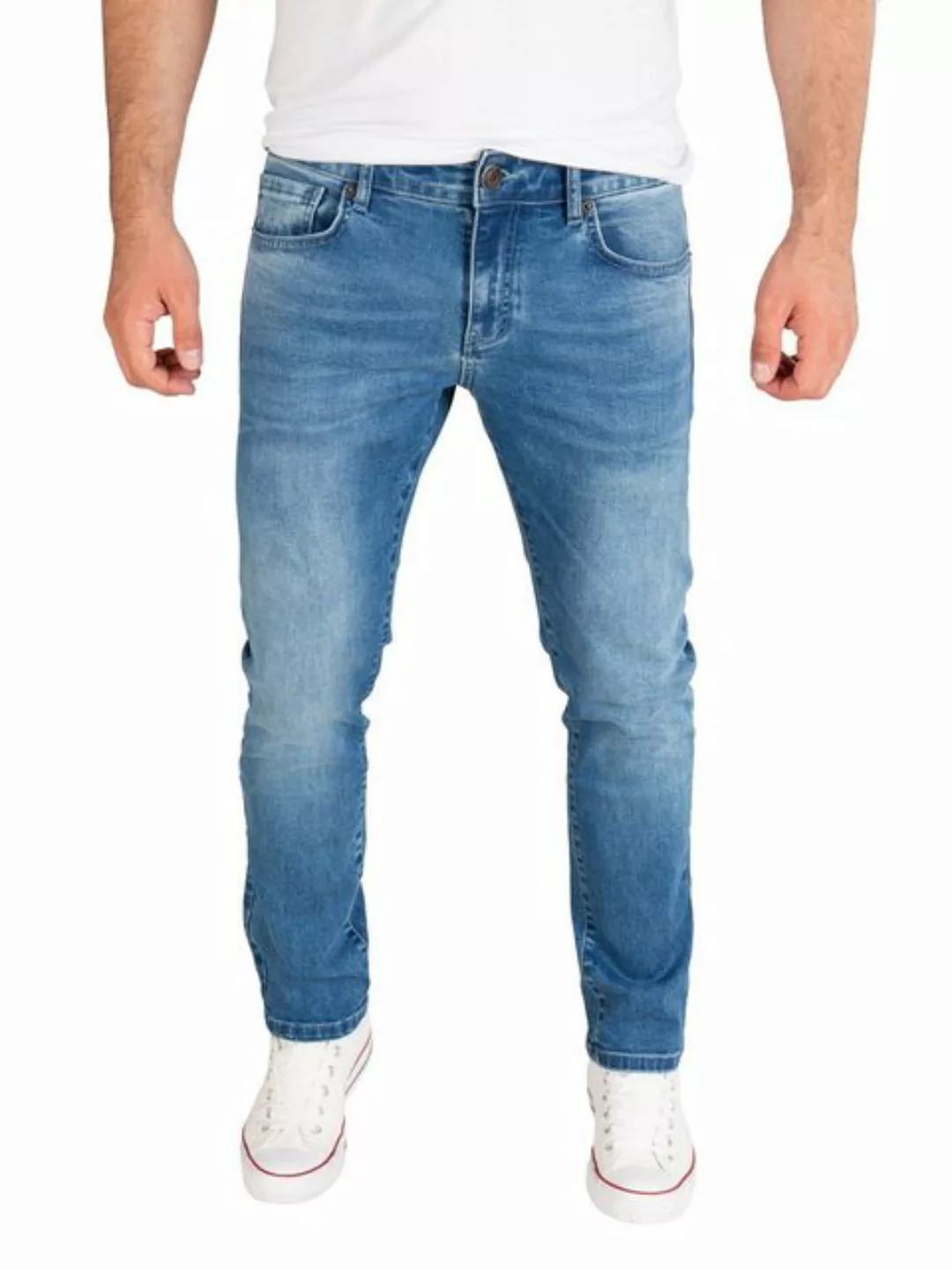 Yazubi Slim-fit-Jeans Akon Herren Jeans modernen Slim Fit Jeanshose mit Str günstig online kaufen