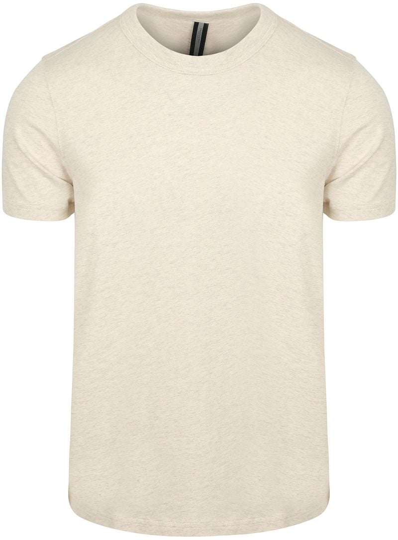 Profuomo T-Shirt Ecru Melange - Größe XL günstig online kaufen