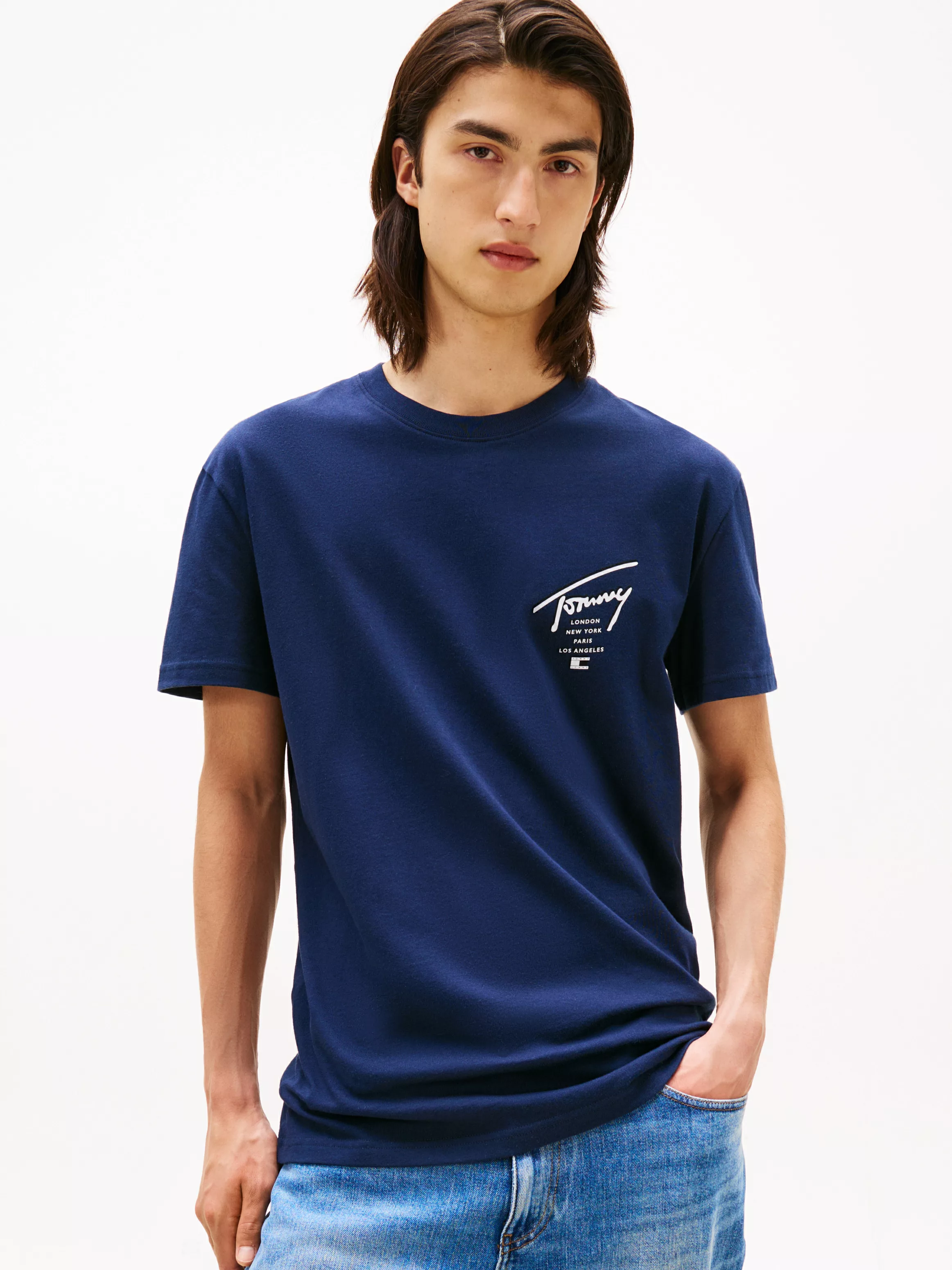 Tommy Jeans T-Shirt "TJM SIGN CITY TEE EXT", Rundhals, regular fit, großer günstig online kaufen