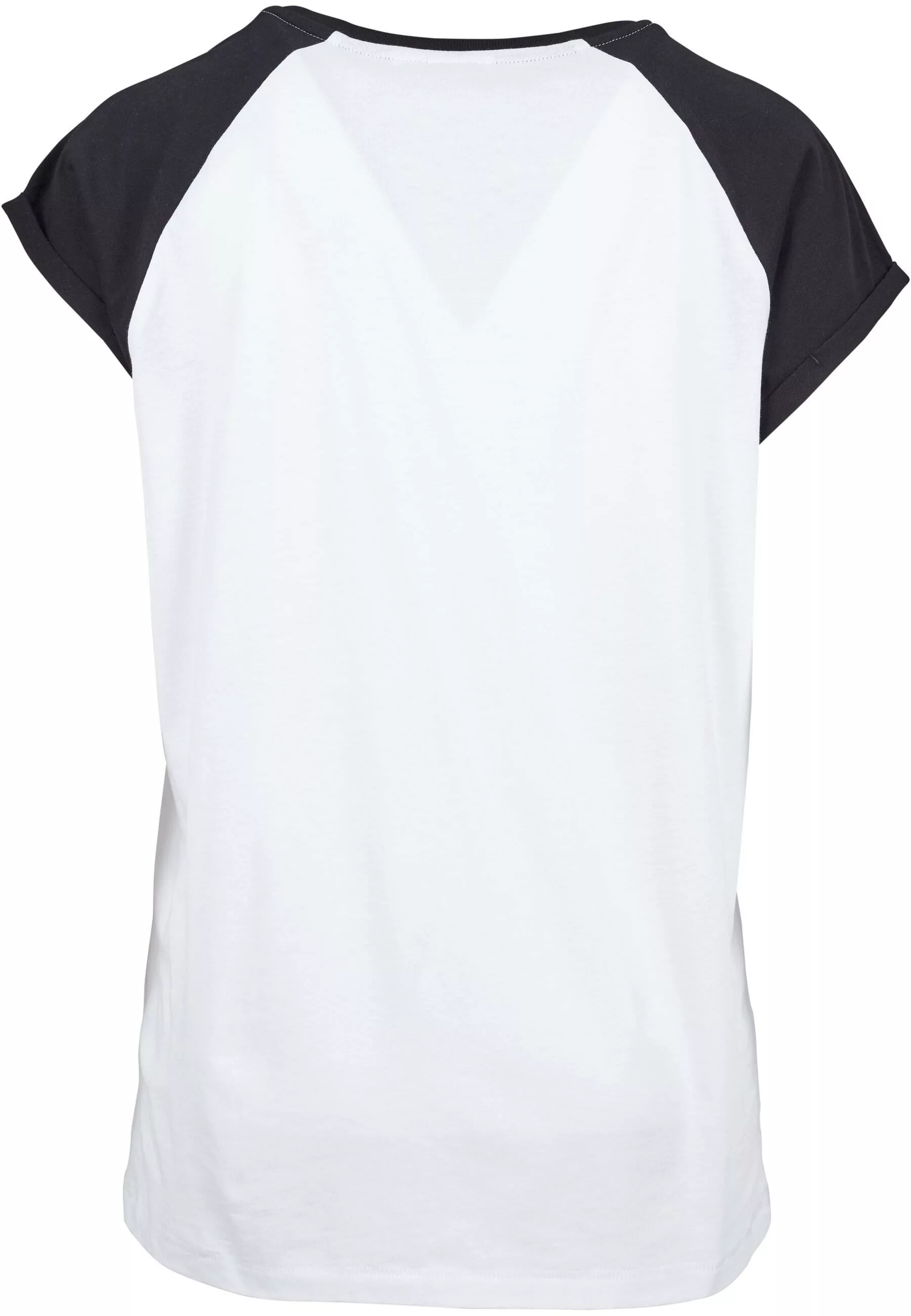 URBAN CLASSICS Kurzarmshirt "Urban Classics Damen Ladies Contrast Raglan Te günstig online kaufen