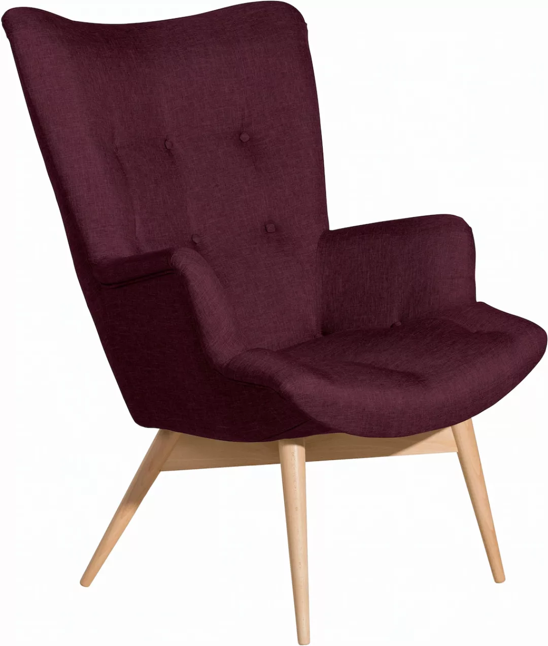 Max Winzer® Sessel »Arne«, in Schalenform, im Retrolook, Hochlehner günstig online kaufen