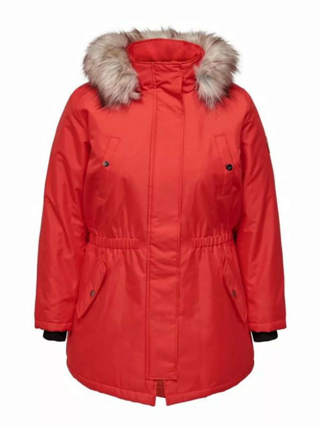 ONLY Curvy Parka Damen Rot günstig online kaufen