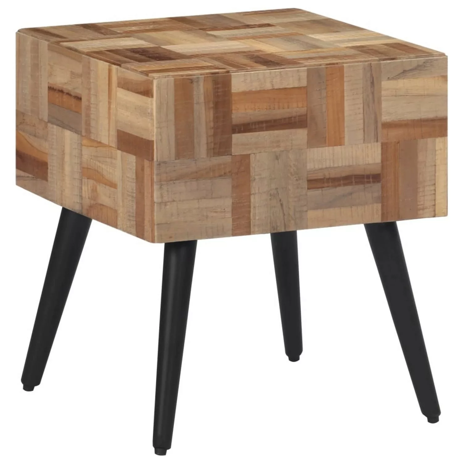 vidaXL Beistelltisch 40x40x45 cm Recyceltes Massivholz Teak günstig online kaufen