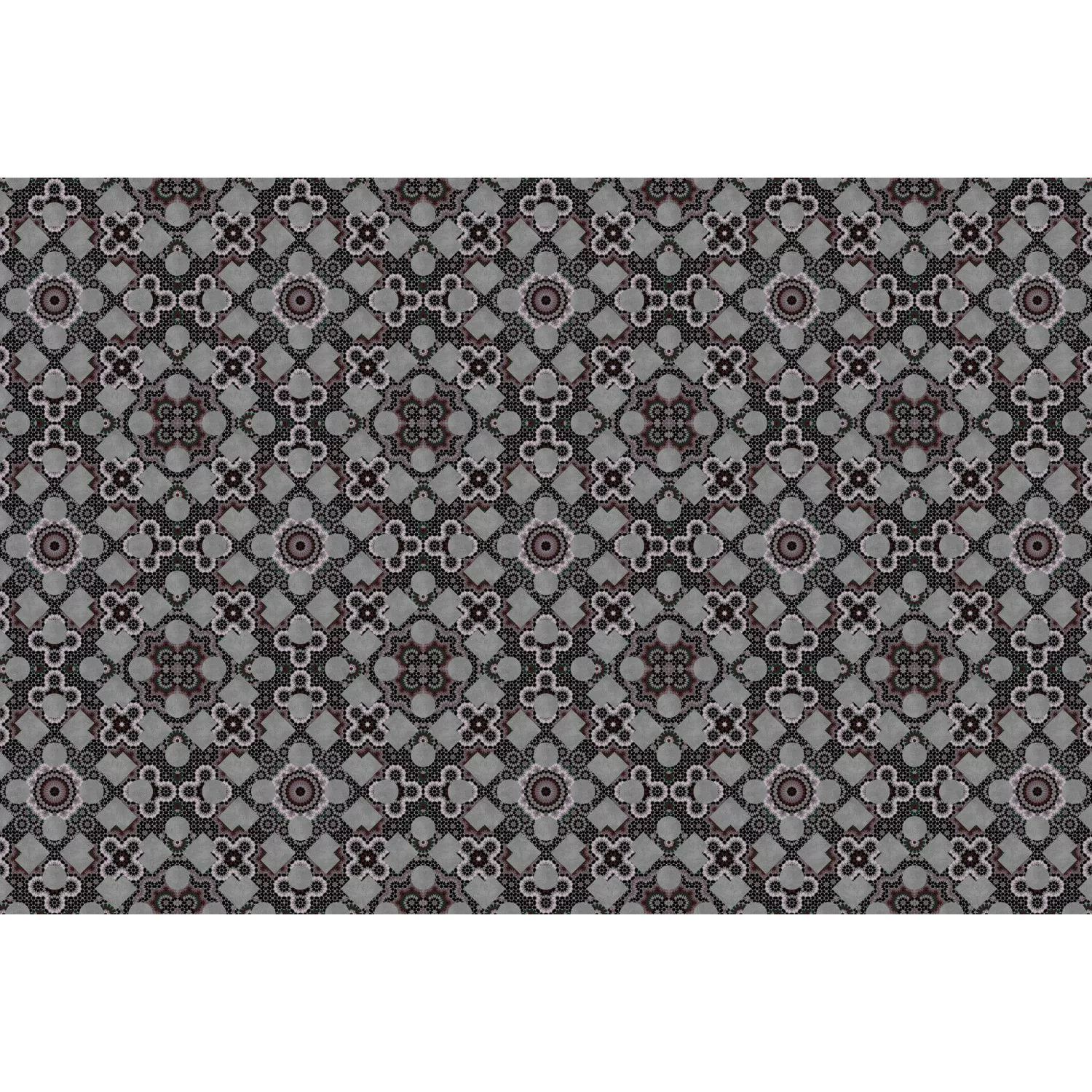 Fototapete Muster Abstrakt Mosaik Grau Lila 4,00 m x 2,70 m FSC® günstig online kaufen