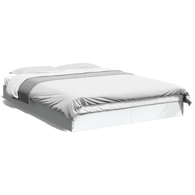 vidaXL Bett Bettgestell Weiß 120x200 cm Holzwerkstoff günstig online kaufen