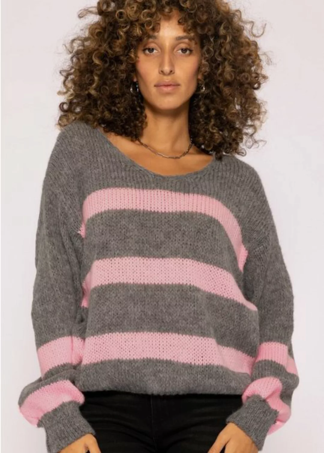 SASSYCLASSY Strickpullover Oversize Pullover Damen aus weichem Grobstrick L günstig online kaufen