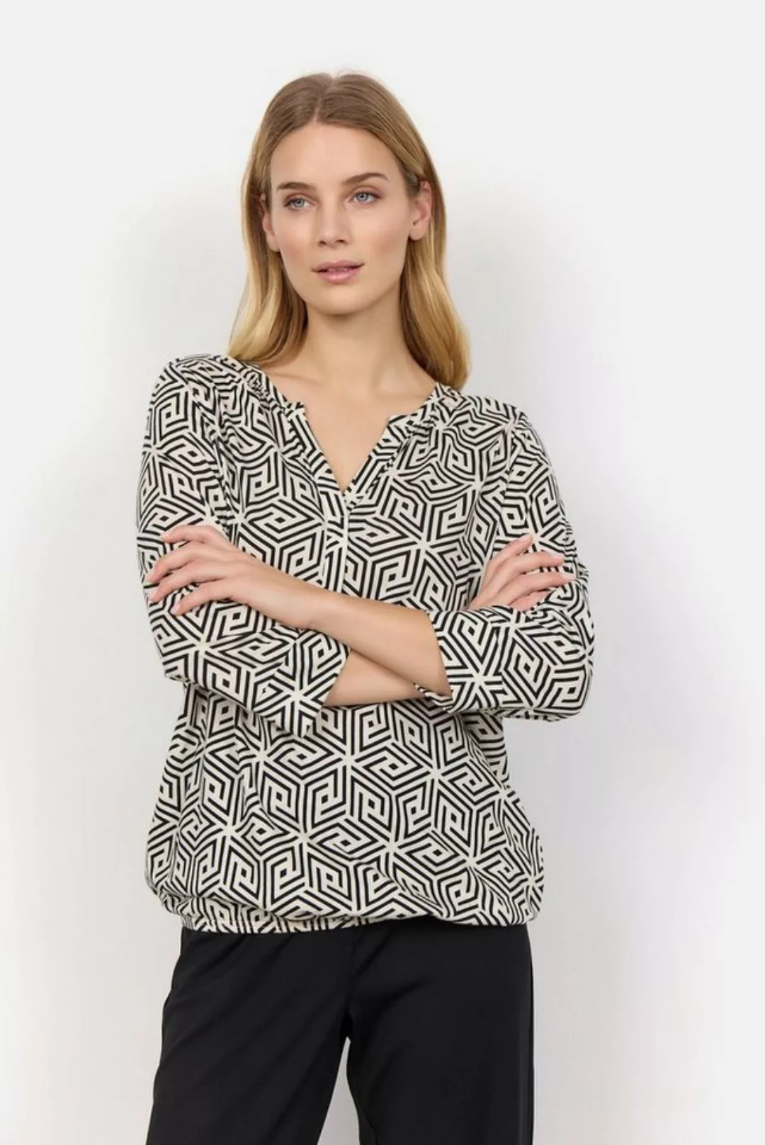 soyaconcept Langarmshirt SC-FELICITY AOP 466 günstig online kaufen