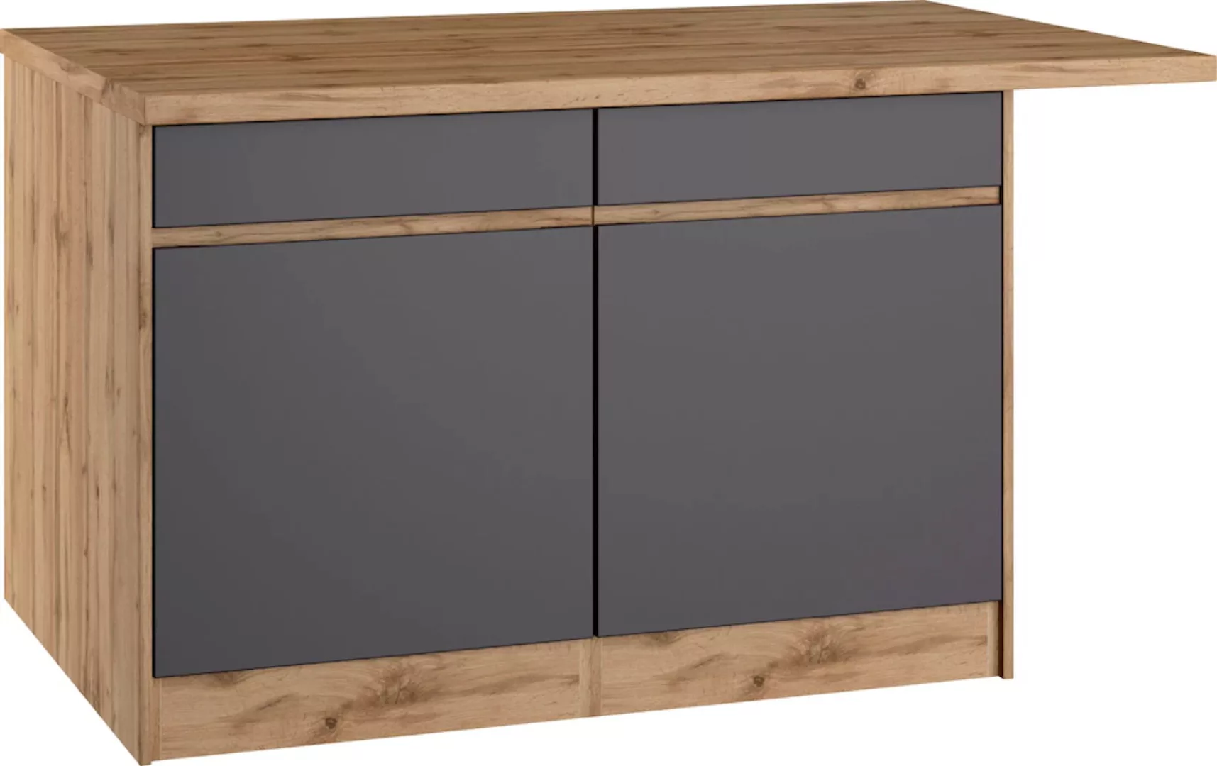 KOCHSTATION Kücheninsel "KS-Riesa", Breite 153 cm, Tiefe 100 cm, MDF-Fronte günstig online kaufen