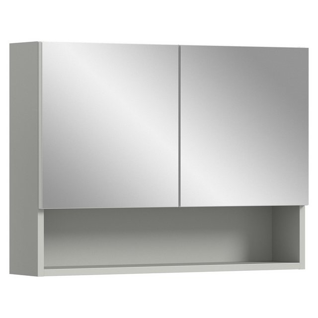 freiraum Badezimmerspiegelschrank in Hellgrau - 74x55x17cm (BxHxT) günstig online kaufen