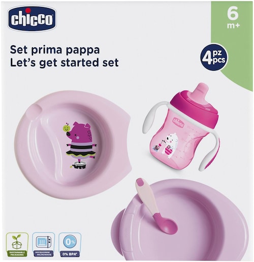 Chicco Kindergeschirr-Set »Geschenkset: Let's get started«, (Set, 4 tlg.) günstig online kaufen