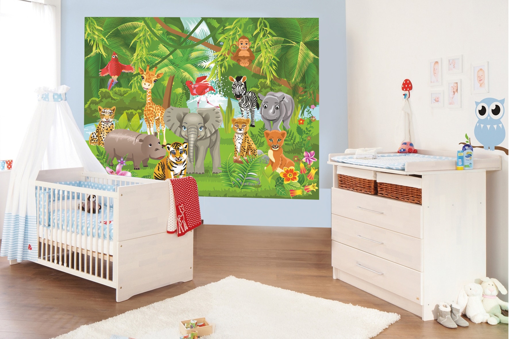 Papermoon Fototapete »Kids Jungle Animals«, matt günstig online kaufen