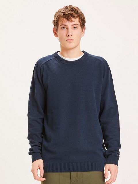 KnowledgeCotton Apparel Strickpullover Basic O-Neck Knit günstig online kaufen