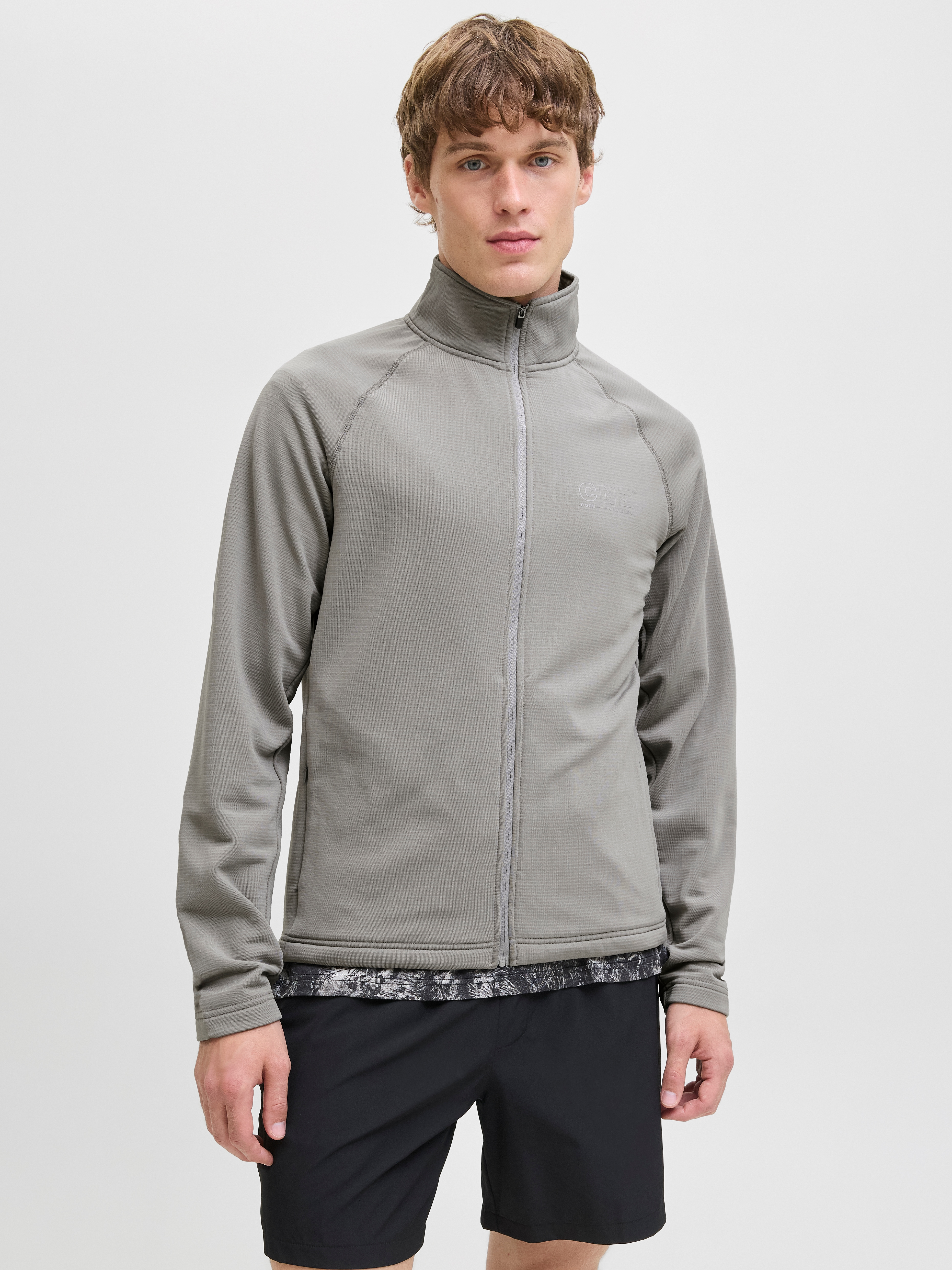 Jack & Jones Sweatjacke "JCOCNZ STRUCTURE FULL ZIP SN" günstig online kaufen