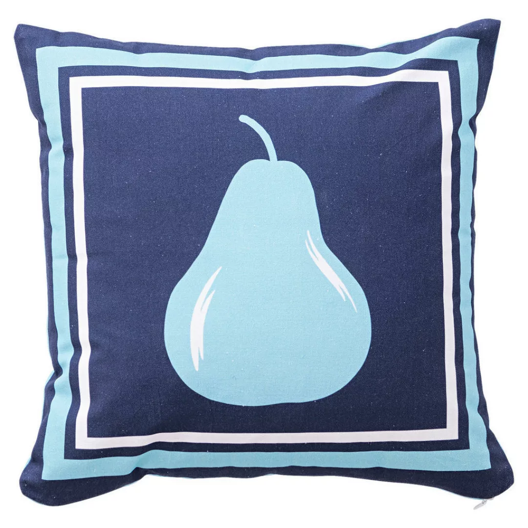 Dekokissen Fruits blau Baumwolle B/L: ca. 40x40 cm günstig online kaufen