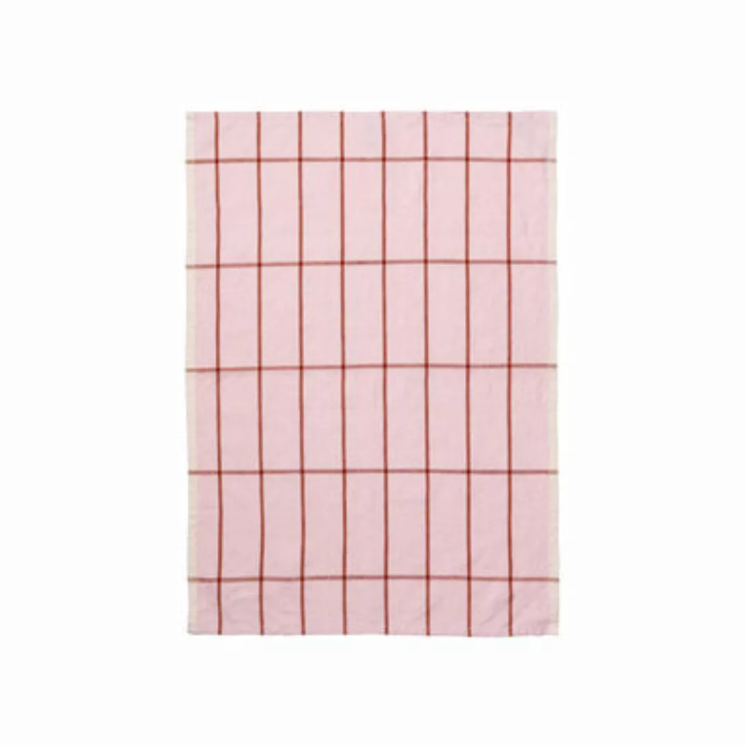 Geschirrtuch Hale textil rosa / 50 x 70 cm - Ferm Living - Rosa günstig online kaufen