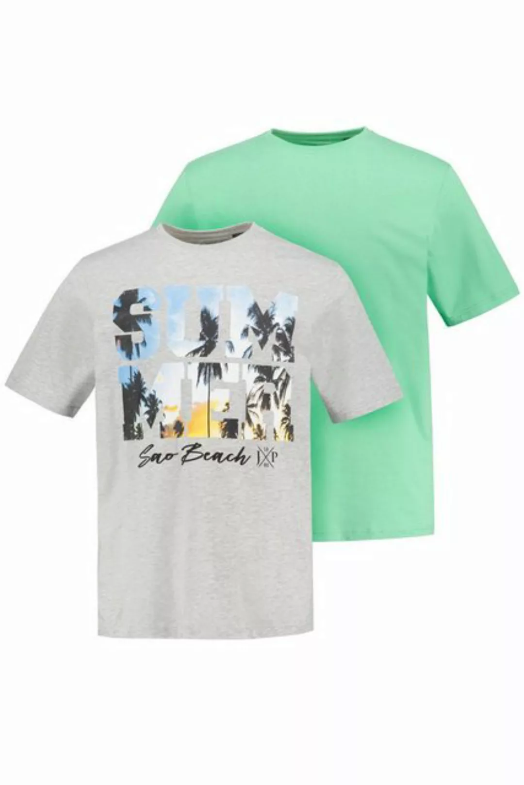 JP1880 T-Shirt T-Shirts 2er-Pack Halbarm Rundhals Sunset Print (2-tlg) günstig online kaufen