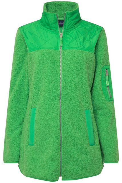 Laurasøn Sweatjacke Teddyjacke Stepp-Einsätze Stehkragen Zipper günstig online kaufen