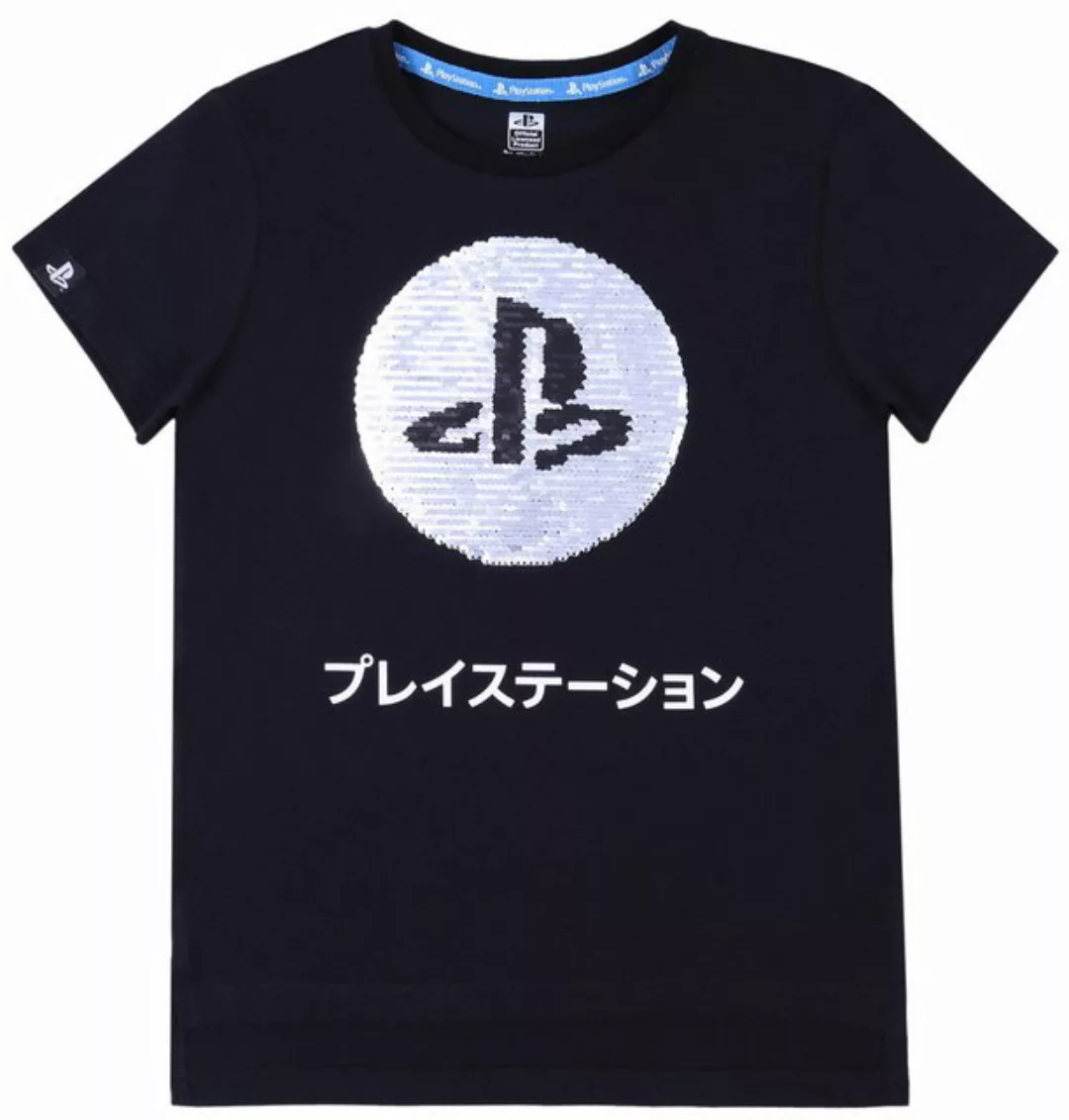 Sarcia.eu Kurzarmbluse Schwarze Bluse mit PlayStation-Pailletten 14-15 Jahr günstig online kaufen