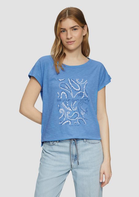 s.Oliver Shirttop T-Shirt im Relaxed Fit mit Artwork günstig online kaufen