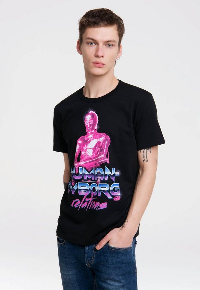 LOGOSHIRT T-Shirt Star Wars - C-3PO - Human Cyborg mit coolem Star Wars-Pri günstig online kaufen