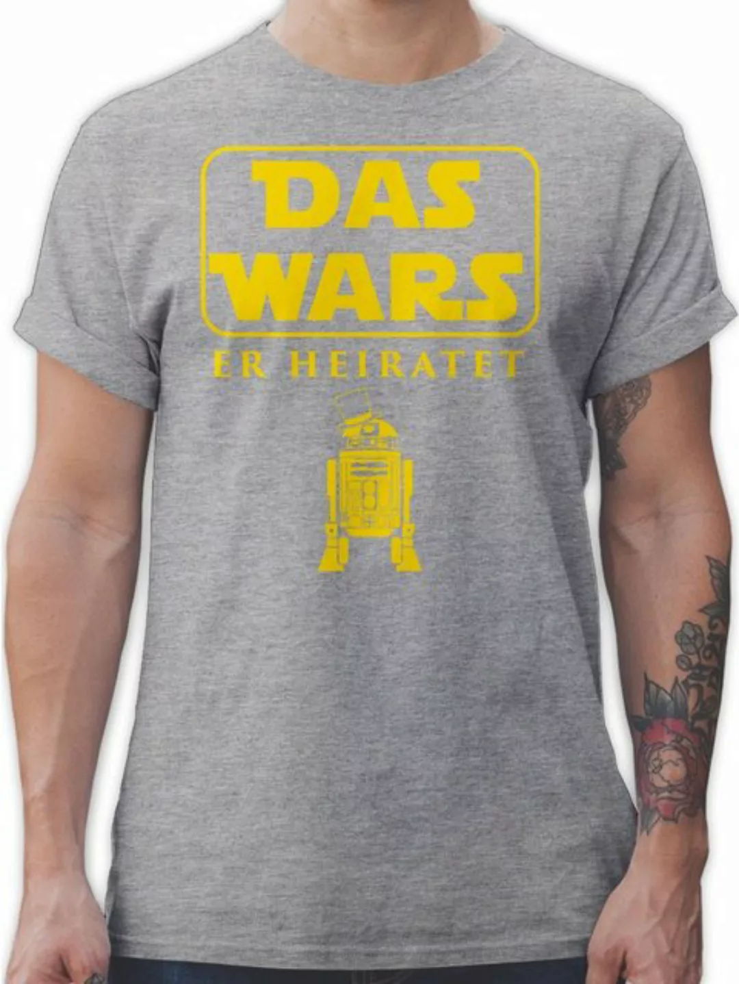 Shirtracer T-Shirt Das Wars JGA Er Heiratet JGA Männer günstig online kaufen