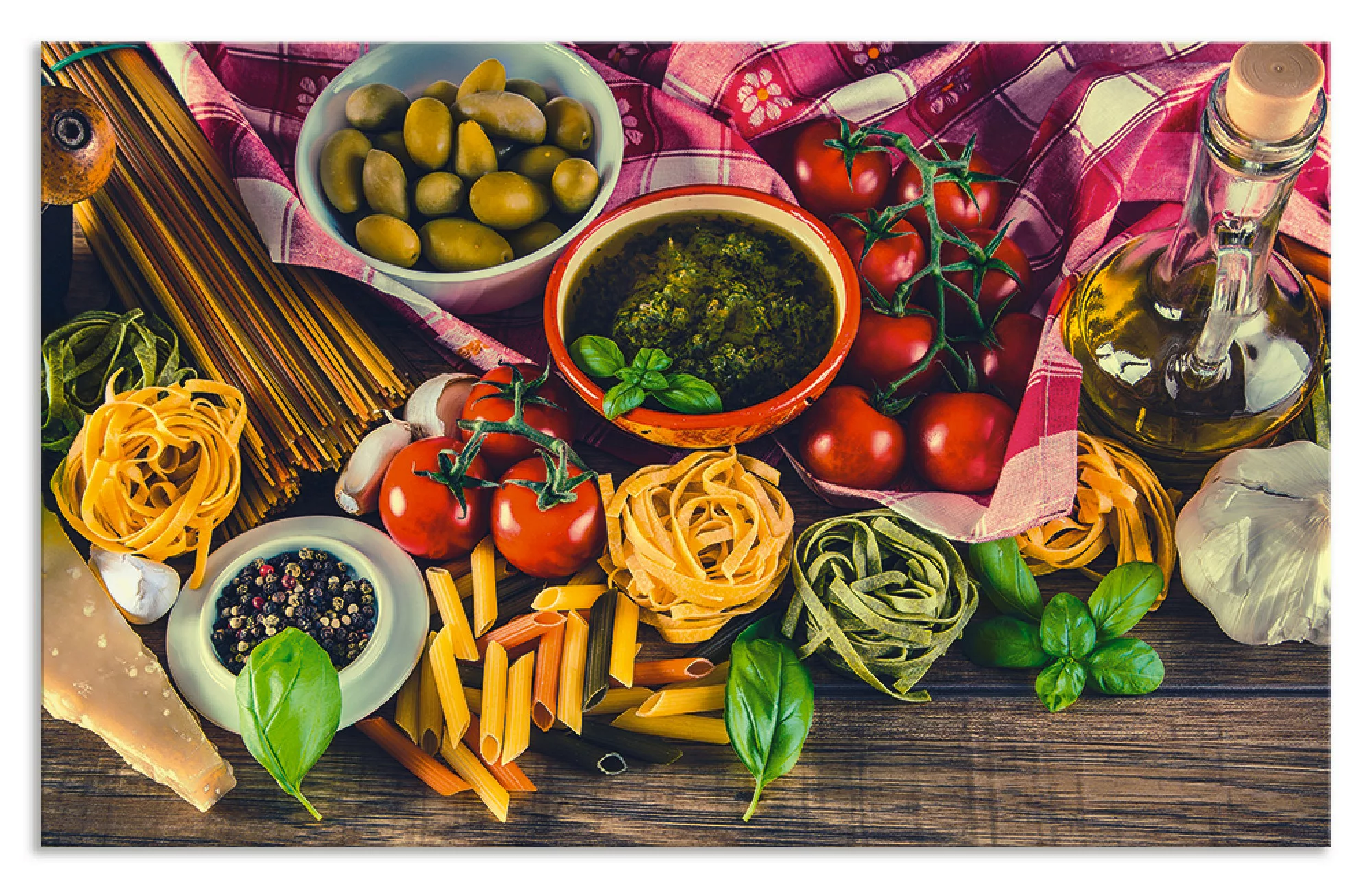 Artland Küchenrückwand "Italienisch mediterrane Lebensmittel", (1 tlg.), Al günstig online kaufen
