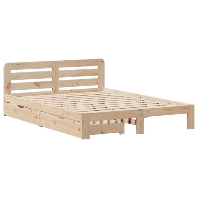 vidaXL Bettgestell Massivholzbett ohne Matratze 140x200 cm Kiefernholz Bett günstig online kaufen