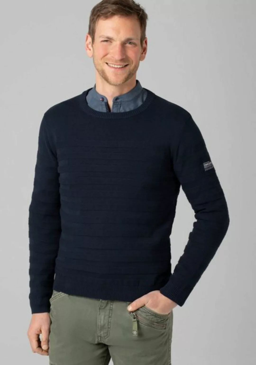 TIMEZONE Strickpullover Striped Crewneck Sweater günstig online kaufen