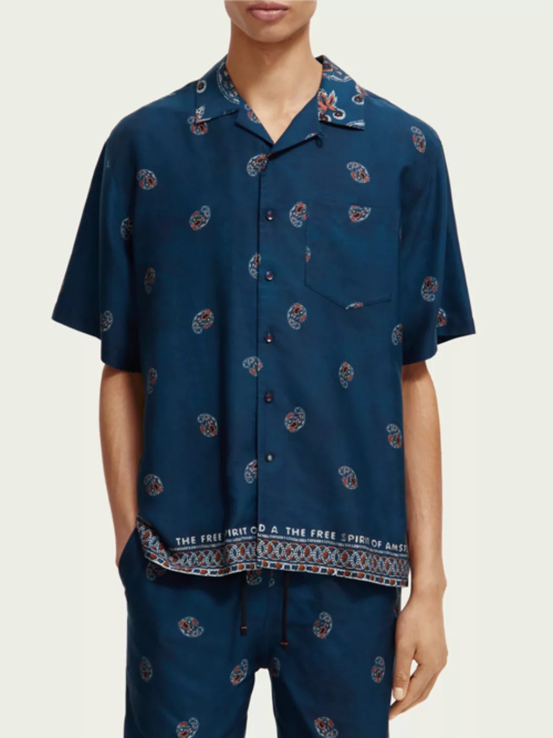 Maison Scotch Regular fit printed camp shirt günstig online kaufen