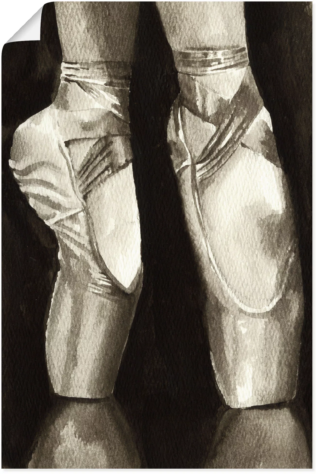 Artland Wandbild "Balletschuhe II", Sport, (1 St.), als Leinwandbild, Poste günstig online kaufen