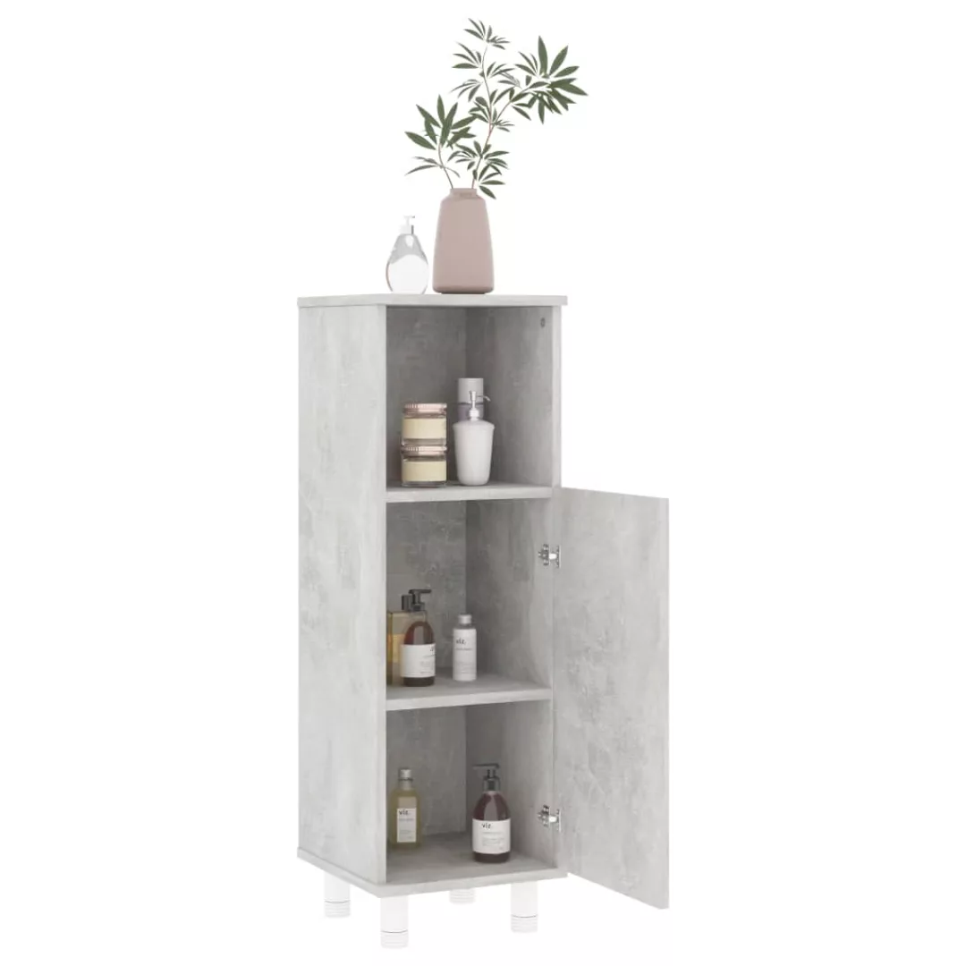 Badezimmerschrank Betongrau 30x30x95 Cm Spanplatte günstig online kaufen