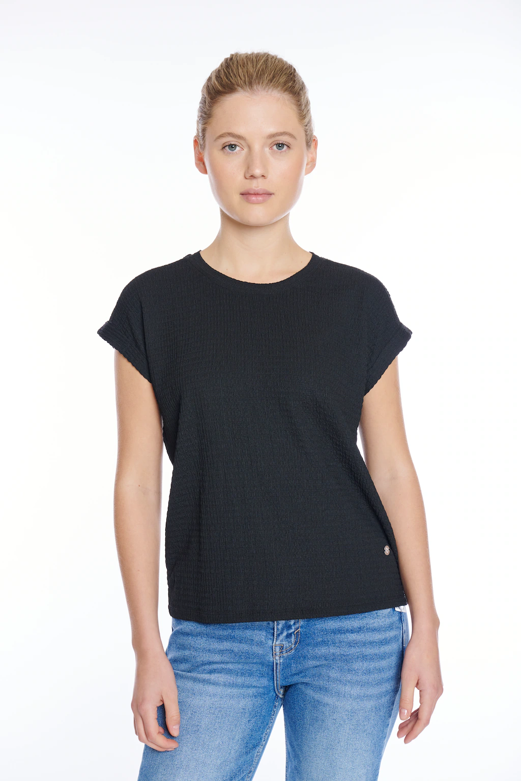 ZABAIONE Kurzarmshirt "Al44legra", Crinkle-Ware günstig online kaufen