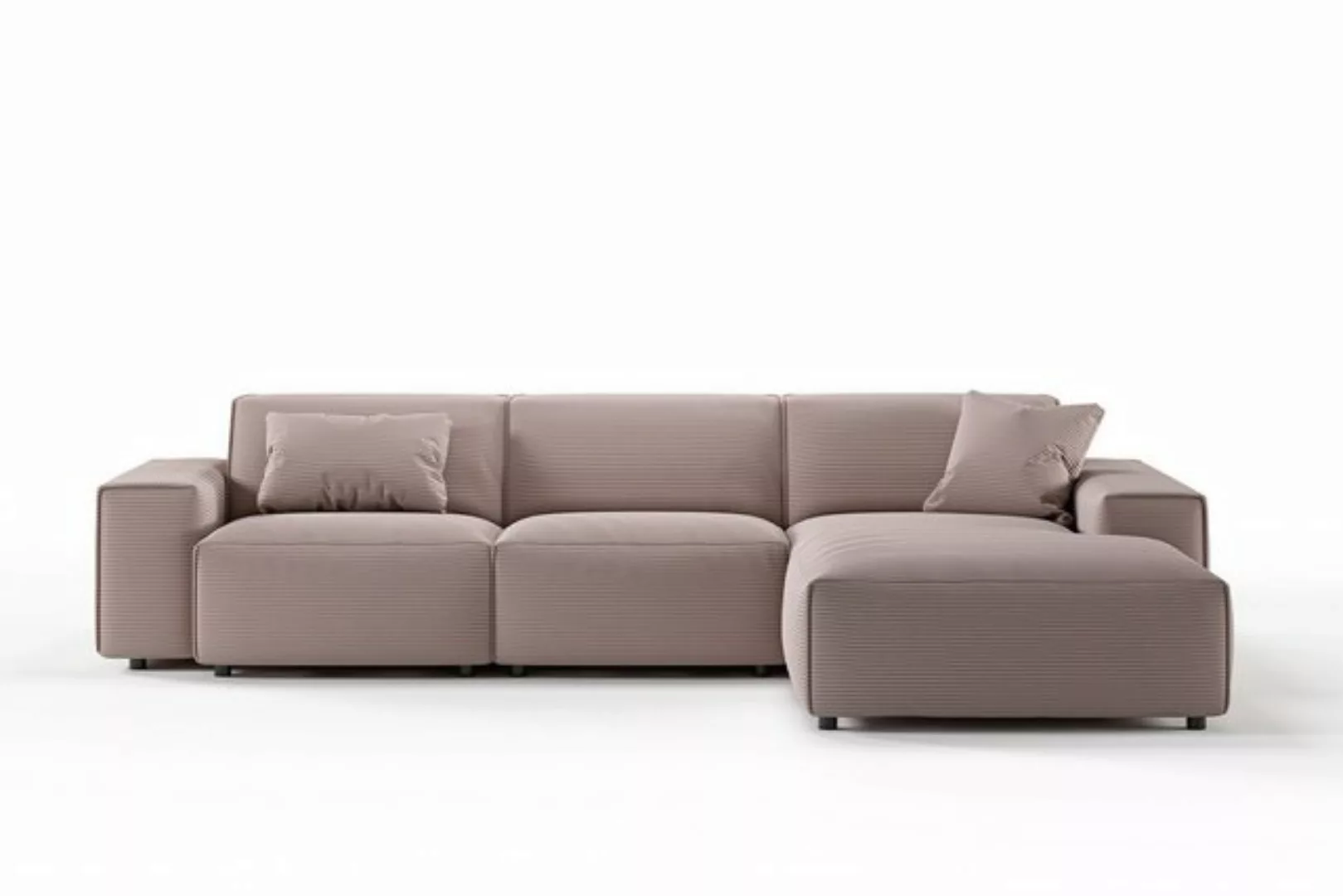 KAWOLA Ecksofa RANI, Couch L-Form rechts od. links, Cord verschiedene Farbe günstig online kaufen