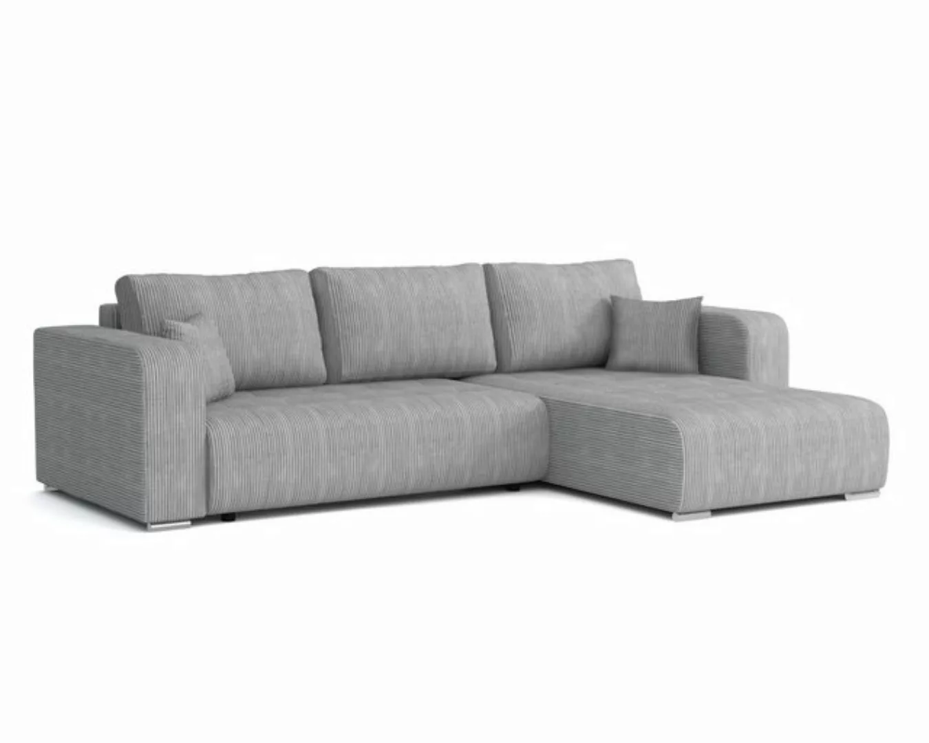 Deine Möbel 24 Wohnlandschaft CARACAS 288 cm breit Ecksofa Sofa Wohnzimmer günstig online kaufen