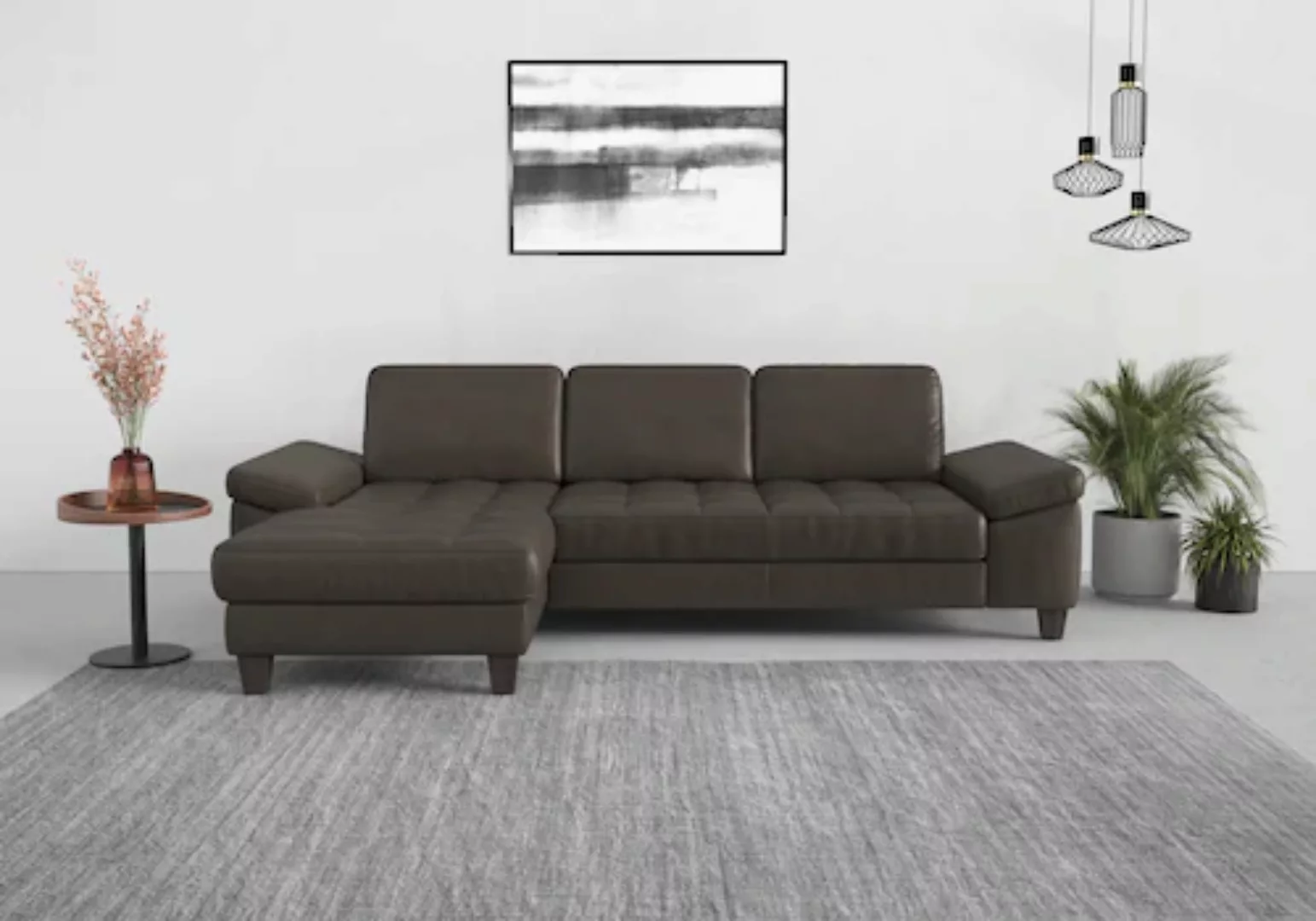 sit&more Ecksofa »Westham L-Form«, Recamiere, mit oder ohne Bettfunktion, B günstig online kaufen