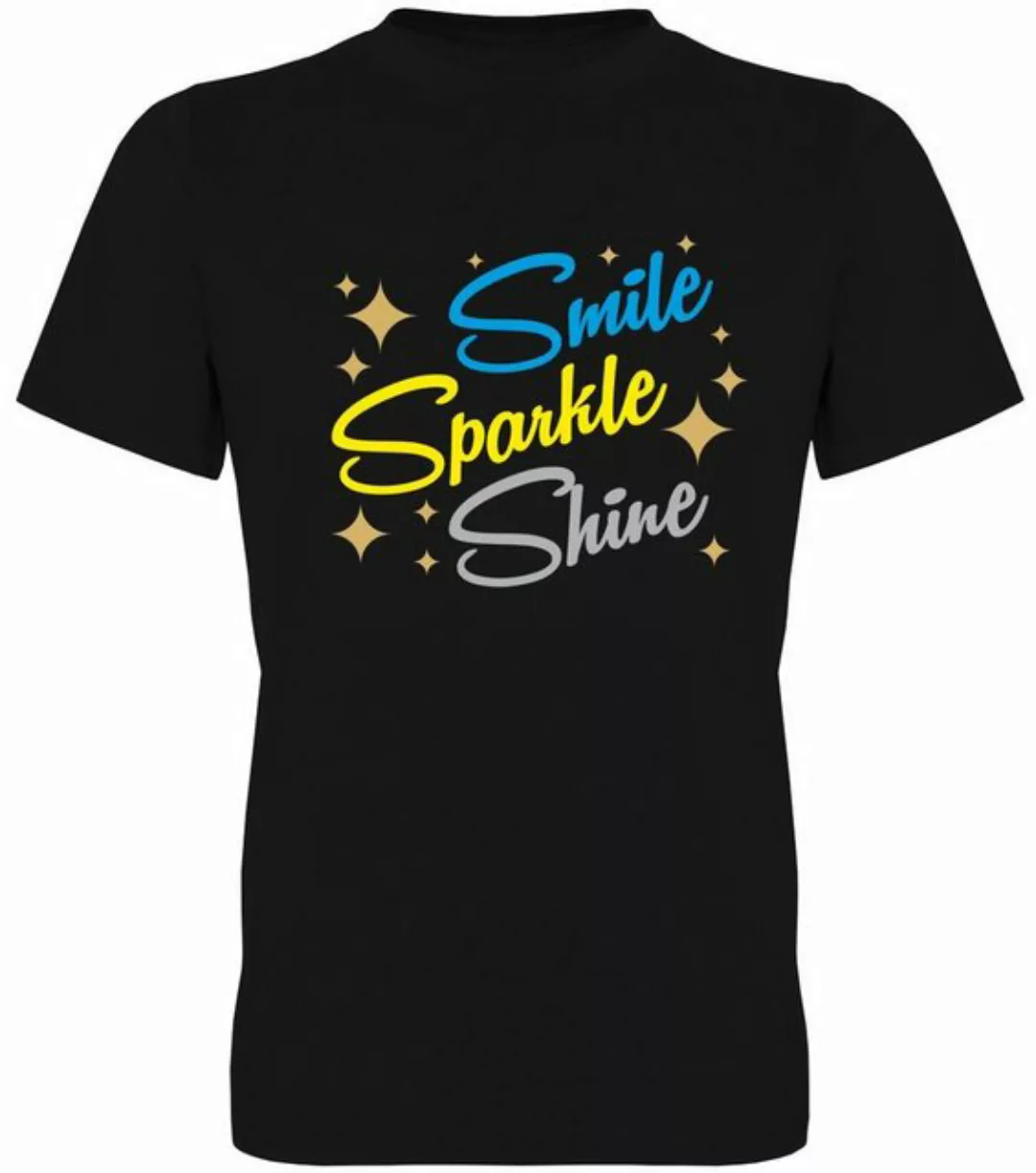 G-graphics T-Shirt Smile Sparkle Shine Herren T-Shirt, mit Frontprint, mit günstig online kaufen