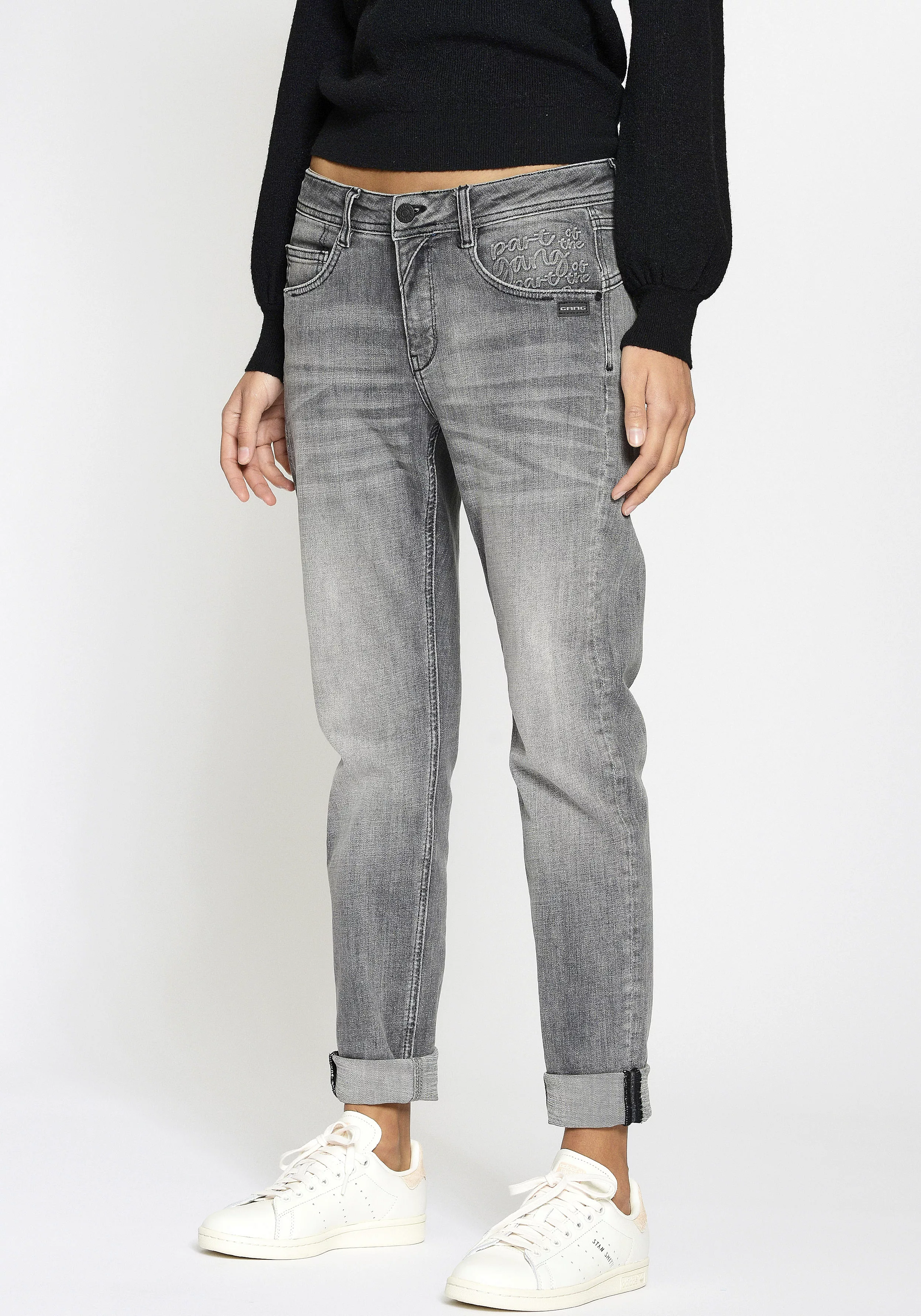 GANG Relax-fit-Jeans 94Amelie mit Used-Effekten günstig online kaufen