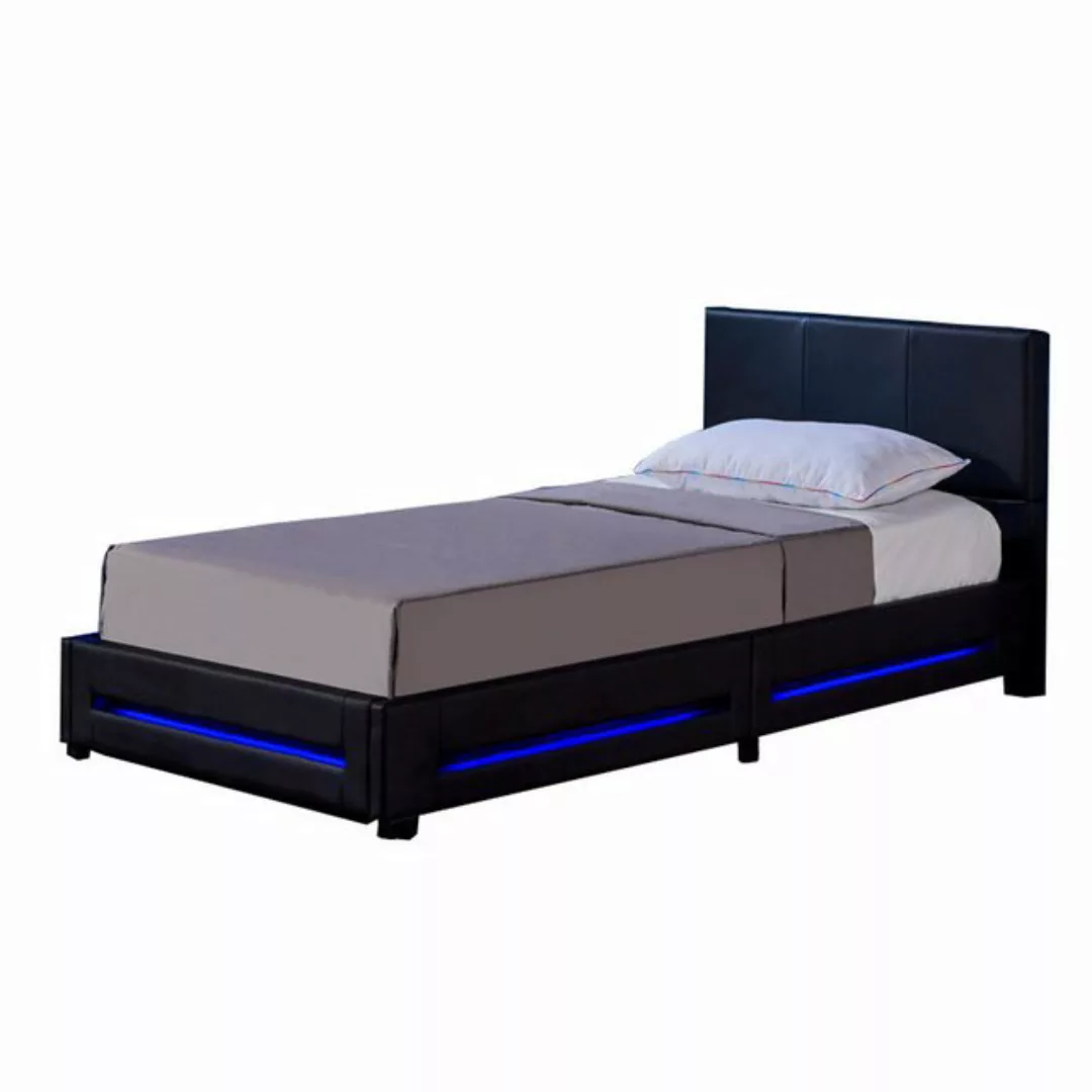 HOME DELUXE Bett LED Bett ASTEROID (Set, 2-tlg., inkl. Lattenrost & LED Bel günstig online kaufen