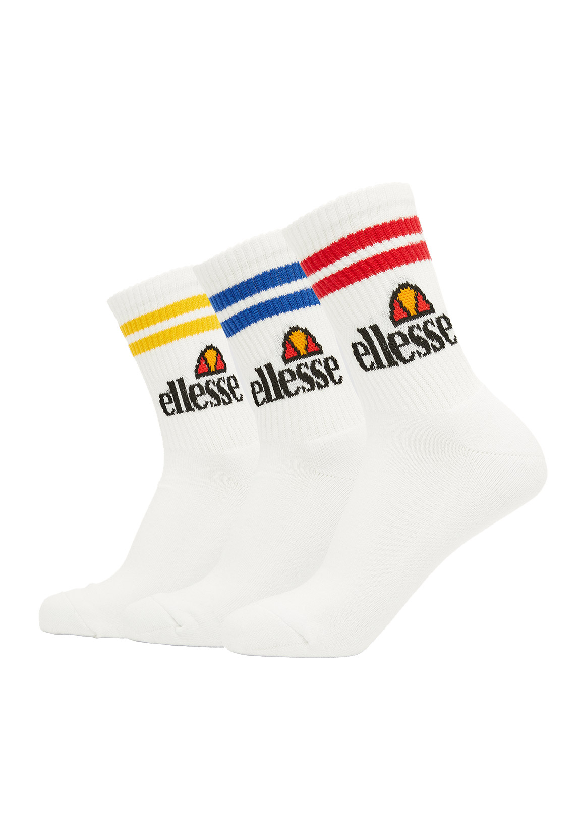 Ellesse Socken PULLO 3PK SAAC1208 Weiss Blau Rot Gelb günstig online kaufen