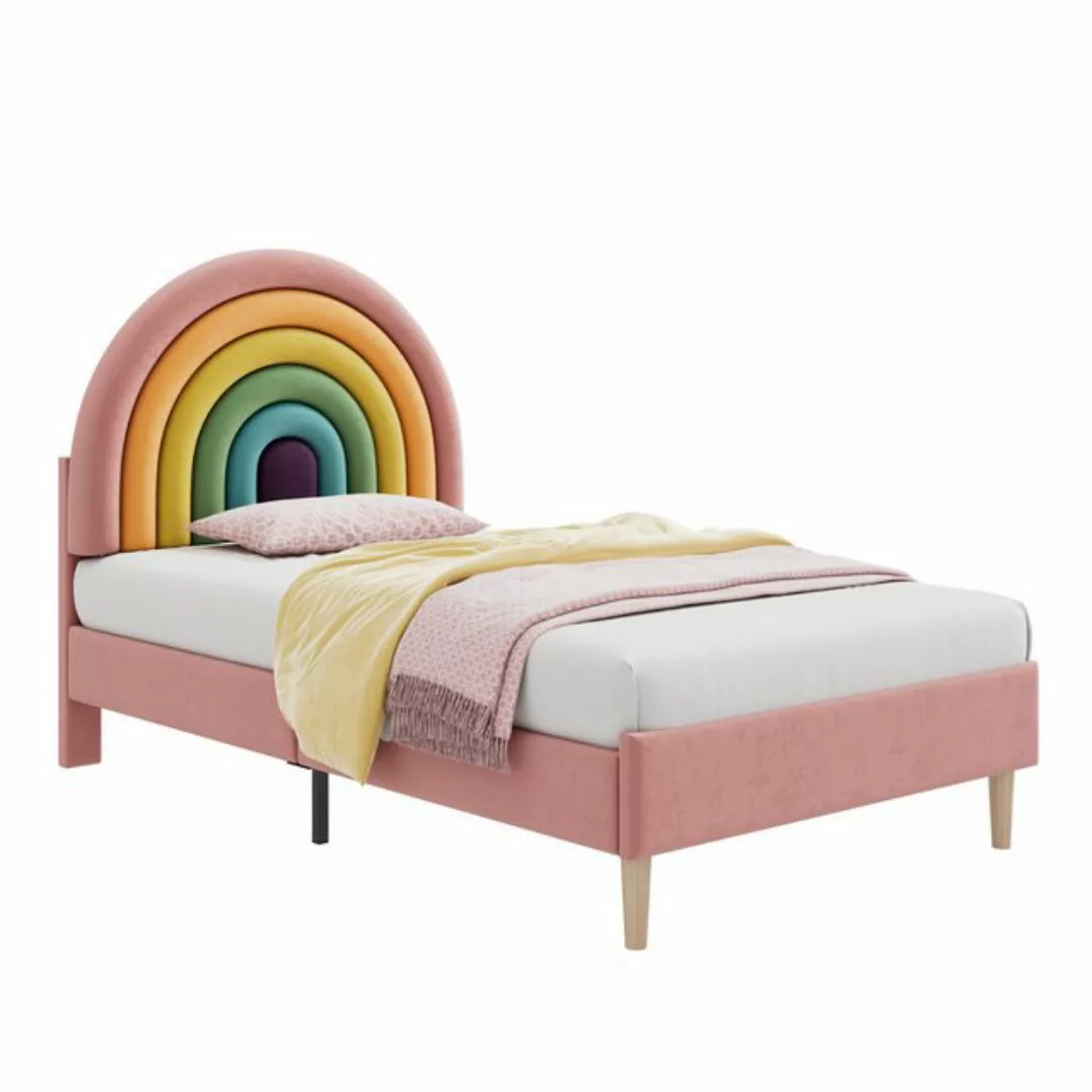 Gotagee Polsterbett Jugendbett 90x200cm Kinderbett Einzelbett Verstellbares günstig online kaufen