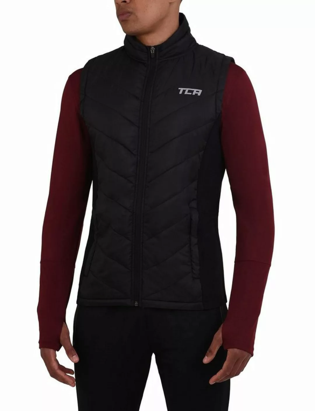 TCA Kurzjacke TCA Herren Excel Runner Weste, Schwarz, XL günstig online kaufen