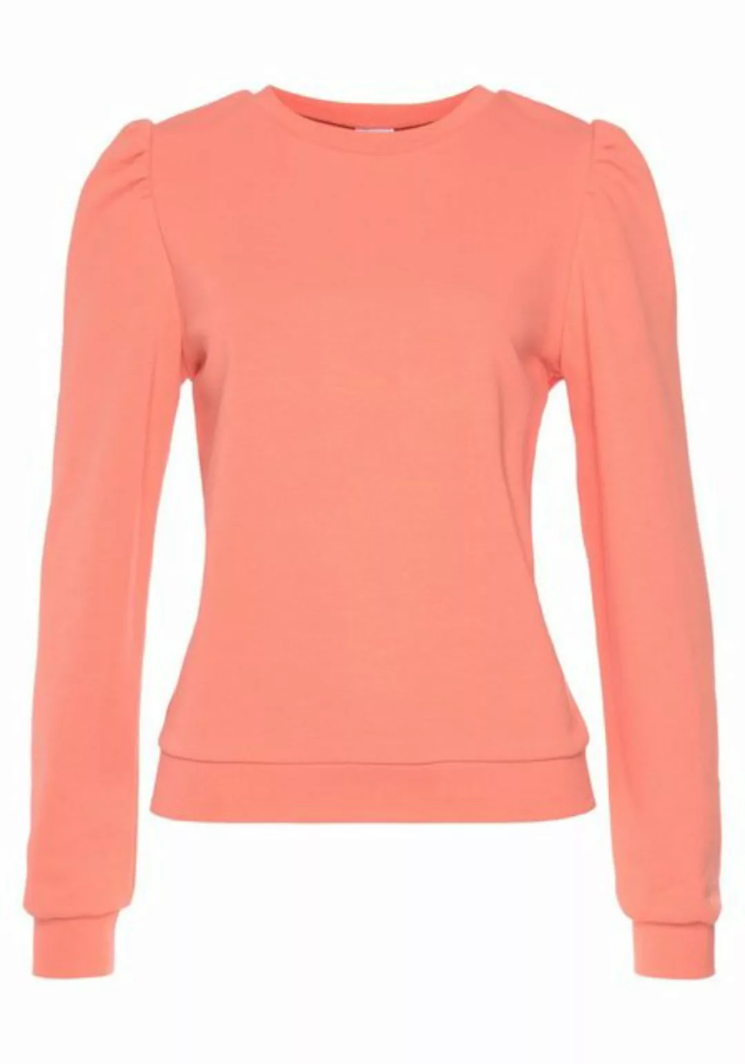 LASCANA Sweatshirt mit Ruffärmeln günstig online kaufen