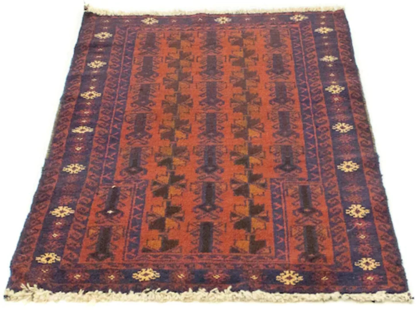 morgenland Wollteppich »Belutsch Teppich handgeknüpft orange«, rechteckig günstig online kaufen