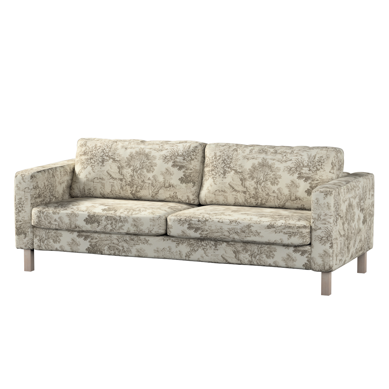 Bezug für Karlstad Schlafsofa, ecru-beige, Bezug für Karlstad 3-Sitzer ausk günstig online kaufen